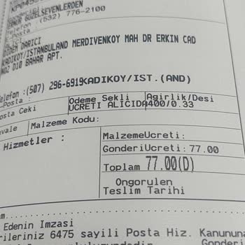 PTT Kargo Kargonun Teslim Edilmeyip İade Olması