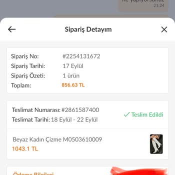 Trendyol Yanlış Gönderilen Ürün