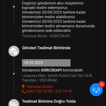 MNG Kargo Gürcükapı Şubesi Teslimat Sorunu