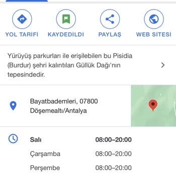 Kültür ve Turizm Bakanlığı Termessos Antik Kent Giriş Saatleri Şikayetleri