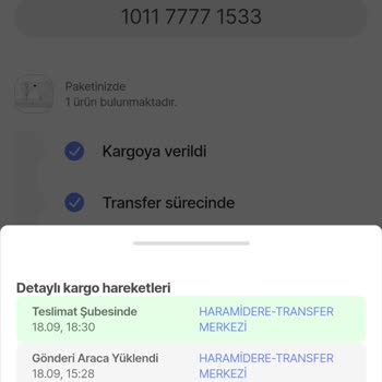 Yurtiçi Kargo Haramidere Transfer Merkezinde Beklemekte