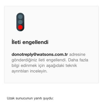 Watsons Online Siparişin İptali