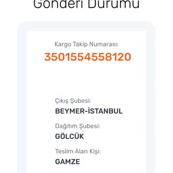 Aras Kargo Ürünüm Kullanılmaz Halde