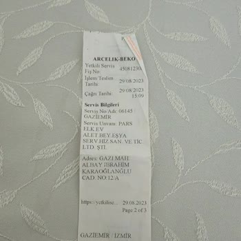 İzmir Gaziemir Arçelik Servisi Sorumsuzluğu Ve Çirkinliği