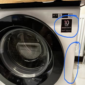 Samsung Çamaşır Makinesi Hasarlı Geldi