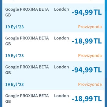 Google Kredi Kartımdan Para İzinsiz