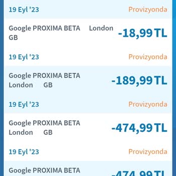 Google Kredi Kartımdan Para İzinsiz