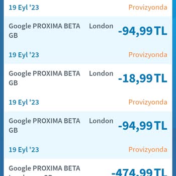 Google Kredi Kartımdan Para İzinsiz