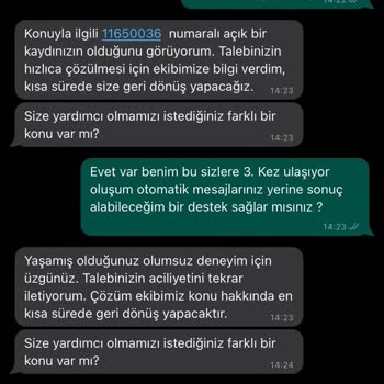 A101 - Mal/Hizmet İadesini Yapmaması Hk.