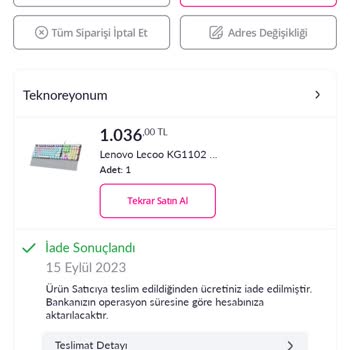Pazarama Hediye Çeki İadesi Yapılmadı