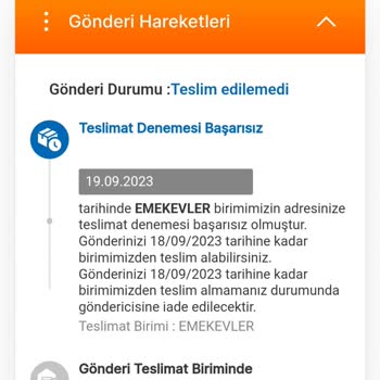 MNG Kargo Emekevler Kartepe Şubenin Sorumsuzluğu