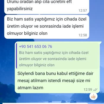 CLK Tekstil Dekorasyon Para İadesi Yapılmıyor
