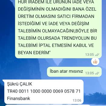 CLK Tekstil Dekorasyon Para İadesi Yapılmıyor