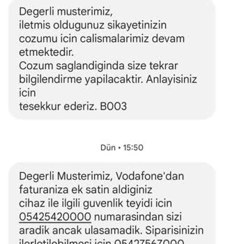 Vodafone Elinde Olmayan Cihaz Satıp Haksız Yere Bedel İstiyor