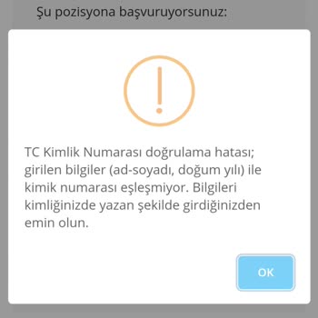 Assistt T. C. Kimlik Numarası Hatası