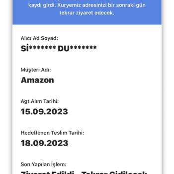 AGT Kargo Ürünümüz Kayboldu