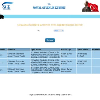 SGK EYT Gelen Evrak Beklemesin Artık!
