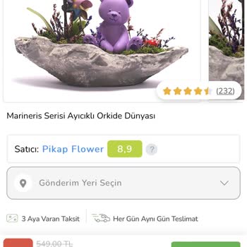 Çiçek Sepeti Mini Orkide Kusurlu Gönderilmiş