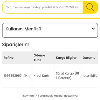 Lastikgarajim.com İade Ücreti Geri Alamadım Ürünü Hiç Almadım