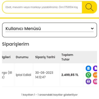 Lastikgarajim.com İade Ücreti Geri Alamadım Ürünü Hiç Almadım