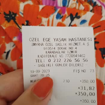 Özel Ege Yaşam Hastanesi İlgisizliği