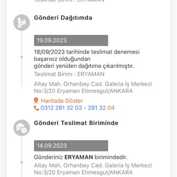 MNG Kargo Eryaman Şubesi Pişmanlıktır.