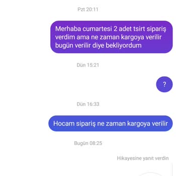 Moonriver Sitesinden Sipariş Problemi