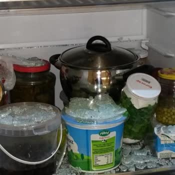 Vestel Buzdolabı Cam Raf Patladı