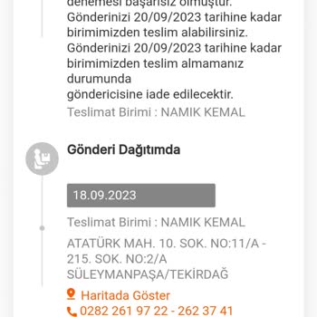 MNG Kargo Dağıtımı Geri İade