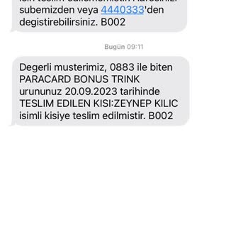 Garanti Bankası Kartımı Başkasına Teslim Etti