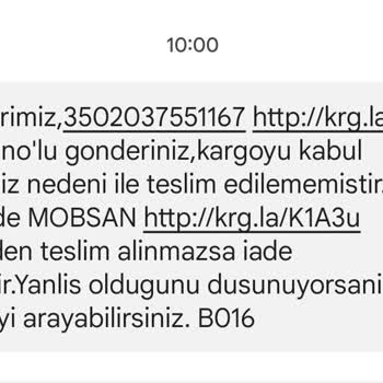 Aras Kargo Kargo Eve Teslimat Olmadı