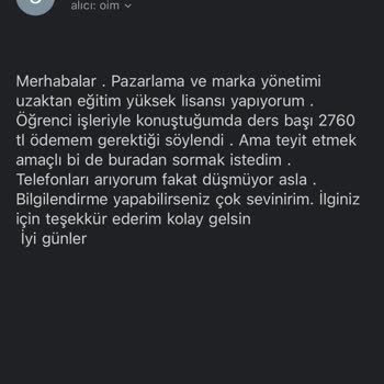 Çankaya Üniversitesi Çankaya Üniversite Öğrenci İşlerinin Sorumsuzluğu