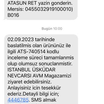 Atasun Optik Dereceli Güneş Gözlük Camı Filtre Hatası