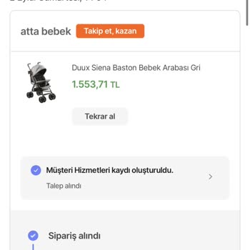 Hepsiburada Gelmeyen Bebek Arabası