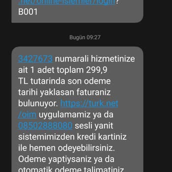 TurkNet Ücretsiz Deneme Süresi Dolmadan Fatura Kesmiş Ve Müşteri Temiz