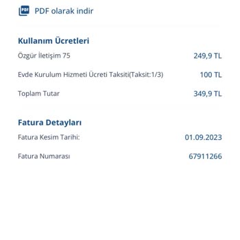 TurkNet Tarafıma Fazla Ücret Faturalandırdı