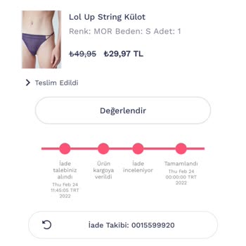 Penti Sipariş İade Talebi Oluşturamama Sorunu