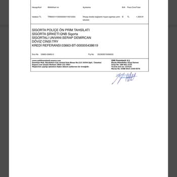 Enpara.com Sigorta Kesintisi