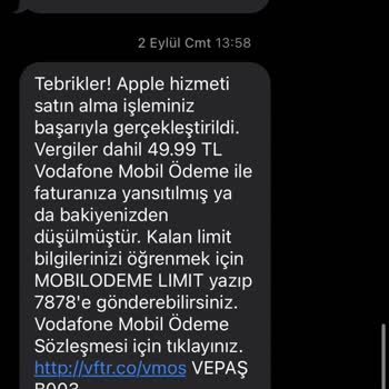 Vodafone Vepaş Gereksiz Sözleşmesiz Para Kesimi