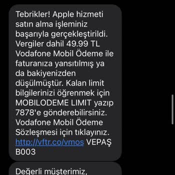 Vodafone Vepaş Gereksiz Sözleşmesiz Para Kesimi