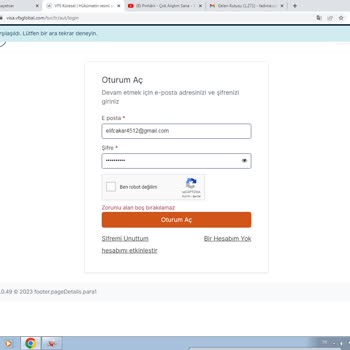VFS Global Vize Randevusu Alamıyorum.