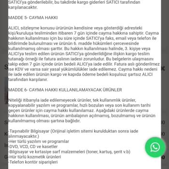 Su Butik - Seda Tutulmaz Su Butik (sedatutulmaz.com) İade Sorunu