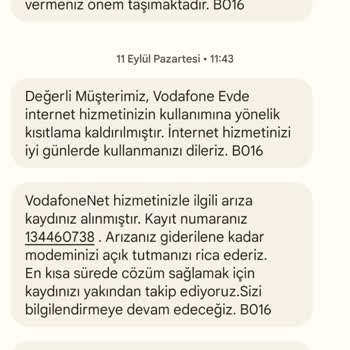 Vodafone Evde İnternet Aboneliği İptali