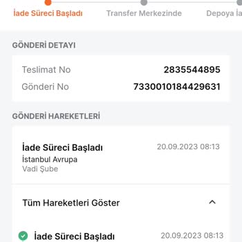 Trendyol Express Adresime Ulaşmayan Ürün