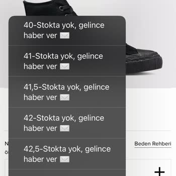 Converse Stok Yenileme Sorunu