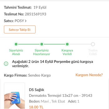 Sendeo Sorumsuzluk Ve Teslimat Tarihi Geçmesi