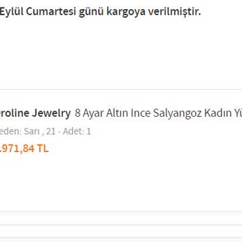 Oroline Kuyumculuk 20 Gündür Bekletilmeme Rağmen Yanlış Ölçü Yüzük Çözümsüzlük
