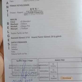 Stilevs Mago Pro Garanti Süresi