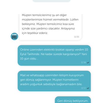 A101 Sipariş Durumuna Cevap Yok