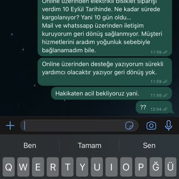 A101 Sipariş Durumuna Cevap Yok